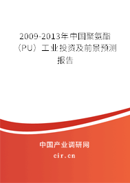 2009-2013年中國(guó)聚氨酯(PU)工業(yè)投資及前景預(yù)測(cè)報(bào)告 2009-2013年中國(guó)聚氨酯(PU)工業(yè)投資及前景預(yù)測(cè)報(bào)告