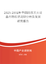 2025-2031年中國廚房滅火設(shè)備市場現(xiàn)狀調(diào)研分析及發(fā)展趨勢報告