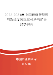 2025-2031年中國建筑智能照明系統(tǒng)發(fā)展現(xiàn)狀分析與前景趨勢報告