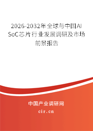 2026-2032年全球與中國AI SoC芯片行業(yè)發(fā)展調(diào)研及市場前景報(bào)告