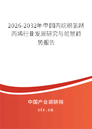 2025-2031年中國丙烷脫氫制丙烯行業(yè)發(fā)展研究與前景趨勢報告