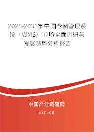 2025-2031年中國倉儲管理系統(tǒng)（WMS）市場全面調(diào)研與發(fā)展趨勢分析報告