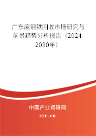 廣東廢鋼鐵回收市場研究與前景趨勢(shì)分析報(bào)告（2024-2030年）
