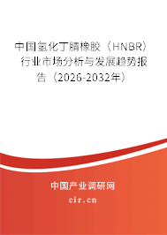 中國氫化丁腈橡膠（HNBR）行業(yè)市場分析與發(fā)展趨勢報(bào)告（2026-2032年）