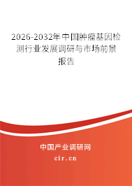2026-2032年中國(guó)腫瘤基因檢測(cè)行業(yè)發(fā)展調(diào)研與市場(chǎng)前景報(bào)告