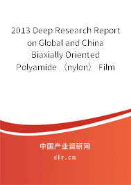 2013 Deep Research Report on Global and China Biaxially Oriented Polyamide （nylon） Film （BOPA） Industry