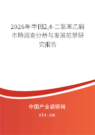2026年中國2,4-二氯苯乙酮市場調(diào)查分析與發(fā)展前景研究報告