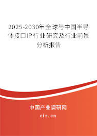 2025-2030年全球與中國(guó)半導(dǎo)體接口IP行業(yè)研究及行業(yè)前景分析報(bào)告