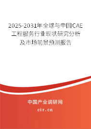2025-2031年全球與中國CAE工程服務(wù)行業(yè)現(xiàn)狀研究分析及市場前景預(yù)測報告