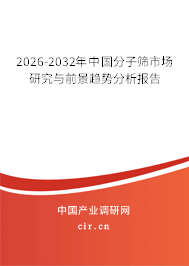 2026-2032年中國分子篩市場研究與前景趨勢分析報(bào)告 2026-2032年中國分子篩市場研究與前景趨勢分析報(bào)告