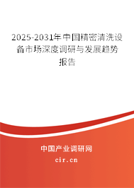 2025-2031年中國(guó)精密清洗設(shè)備市場(chǎng)深度調(diào)研與發(fā)展趨勢(shì)報(bào)告