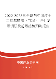 2022-2028年全球與中國(guó)叔十二烷基硫醇（TDM）行業(yè)發(fā)展調(diào)研及前景趨勢(shì)預(yù)測(cè)報(bào)告