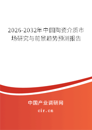 2025-2031年中國陶瓷介質(zhì)市場研究與前景趨勢預(yù)測報告