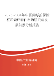 2025-2031年中國網(wǎng)球拍保險(xiǎn)杠和索環(huán)套件市場(chǎng)研究與發(fā)展前景分析報(bào)告