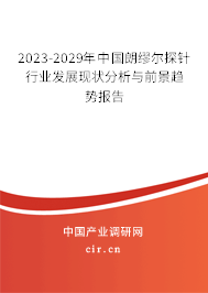 2023-2029年中國朗繆爾探針行業(yè)發(fā)展現(xiàn)狀分析與前景趨勢報告