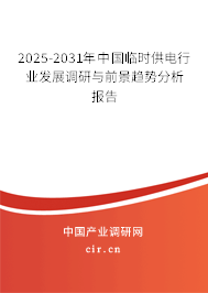 2025-2031年中國臨時(shí)供電行業(yè)發(fā)展調(diào)研與前景趨勢分析報(bào)告