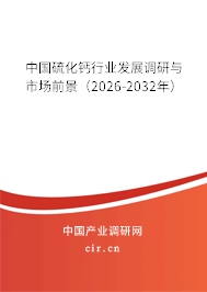 中國硫化鈣行業(yè)發(fā)展調(diào)研與市場前景(2026-2032年) 中國硫化鈣行業(yè)發(fā)展調(diào)研與市場前景(2026-2032年)