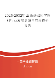 2026-2032年山西基礎(chǔ)化學(xué)原料行業(yè)發(fā)展調(diào)研與前景趨勢報告