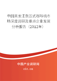 中國黑龍江泵壓式咖啡機市場深度調(diào)研及重點企業(yè)發(fā)展分析報告（2012年）