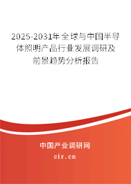 2025-2031年全球與中國半導體照明產品行業(yè)發(fā)展調研及前景趨勢分析報告