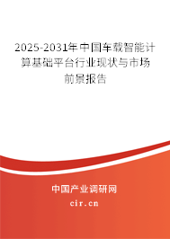 2025-2031年中國(guó)車(chē)載智能計(jì)算基礎(chǔ)平臺(tái)行業(yè)現(xiàn)狀與市場(chǎng)前景報(bào)告