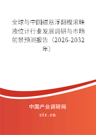 全球與中國磁懸浮翻棍滾珠液位計行業(yè)發(fā)展調(diào)研與市場前景預測報告（2026-2032年）