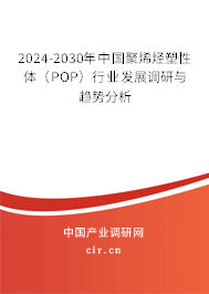 2024-2030年中國(guó)聚烯烴塑性體（POP）行業(yè)發(fā)展調(diào)研與趨勢(shì)分析