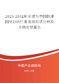 2025-2031年全球與中國快速固化EVA行業(yè)發(fā)展現(xiàn)狀分析及市場前景報告