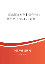 中國水泥漿料行業(yè)研究與前景分析（2024-2030年）