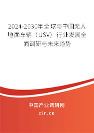 2024-2030年全球與中國無人地面車輛（USV）行業(yè)發(fā)展全面調研與未來趨勢
