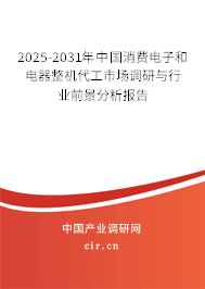 2025-2031年中國消費(fèi)電子和電器整機(jī)代工市場調(diào)研與行業(yè)前景分析報(bào)告