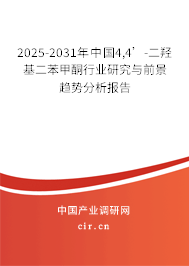 2025-2031年中國4,4’-二羥基二苯甲酮行業(yè)研究與前景趨勢分析報告