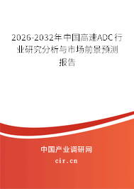 2025-2031年中國高速ADC行業(yè)研究分析與市場前景預(yù)測報(bào)告