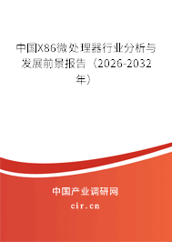 中國X86微處理器行業(yè)分析與發(fā)展前景報告（2025-2031年）