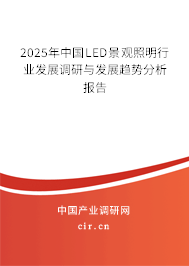 2025年中國(guó)LED景觀照明行業(yè)發(fā)展調(diào)研與發(fā)展趨勢(shì)分析報(bào)告