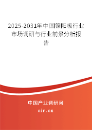 2025-2031年中國(guó)鎳陽(yáng)板行業(yè)市場(chǎng)調(diào)研與行業(yè)前景分析報(bào)告