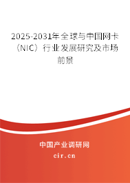 2025-2031年全球與中國網(wǎng)卡(NIC)行業(yè)發(fā)展研究及市場前景 2025-2031年全球與中國網(wǎng)卡(NIC)行業(yè)發(fā)展研究及市場前景