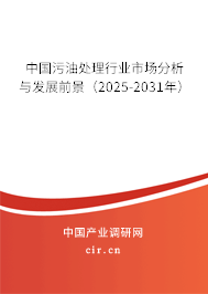 中國污油處理行業(yè)市場(chǎng)分析與發(fā)展前景(2025-2031年) 中國污油處理行業(yè)市場(chǎng)分析與發(fā)展前景(2025-2031年)