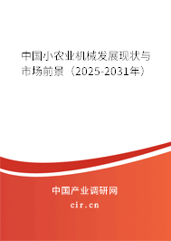 中國小農(nóng)業(yè)機(jī)械發(fā)展現(xiàn)狀與市場前景（2025-2031年）