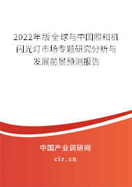 2022年版全球與中國照相機閃光燈市場專題研究分析與發(fā)展前景預測報告