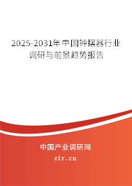 2025-2031年中國鐘擺器行業(yè)調(diào)研與前景趨勢報告