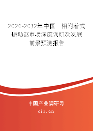 2026-2032年中國三相附著式振動器市場深度調(diào)研及發(fā)展前景預(yù)測報告