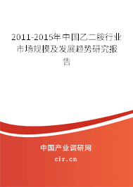2011-2015年中國乙二胺行業(yè)市場規(guī)模及發(fā)展趨勢研究報告