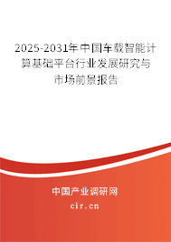 2025-2031年中國(guó)車載智能計(jì)算基礎(chǔ)平臺(tái)行業(yè)發(fā)展研究與市場(chǎng)前景報(bào)告