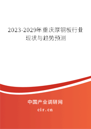 2023-2029年重慶厚鋼板行業(yè)現(xiàn)狀與趨勢預(yù)測