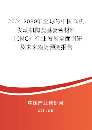 2024-2030年全球與中國(guó)飛機(jī)發(fā)動(dòng)機(jī)陶瓷基復(fù)合材料（CMC）行業(yè)發(fā)展全面調(diào)研及未來(lái)趨勢(shì)預(yù)測(cè)報(bào)告