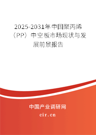 2025-2031年中國聚丙烯（PP）中空板市場現(xiàn)狀與發(fā)展前景報告