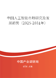 中國人工智能市場研究及發(fā)展趨勢(2025-2031年) 中國人工智能市場研究及發(fā)展趨勢(2025-2031年)