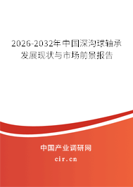 2026-2032年中國(guó)深溝球軸承發(fā)展現(xiàn)狀與市場(chǎng)前景報(bào)告