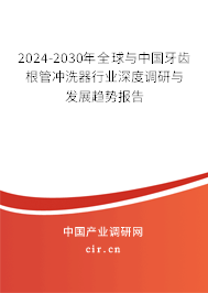 2024-2030年全球與中國牙齒根管沖洗器行業(yè)深度調研與發(fā)展趨勢報告